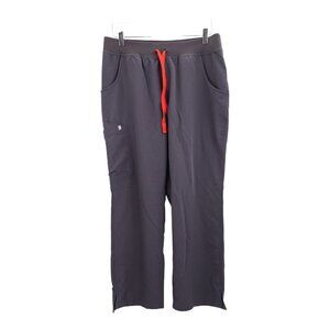 Figs Scrub Pants Kade Cargo Bottoms Utility Nursing Medical Large Petite Gray
